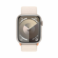 Apple Watch Series 9 | GPS | 45mm | Caja Aluminio Blanco Estrella | correa Loop deportiva Blanco Estrella | Talla única - MR983QL/A