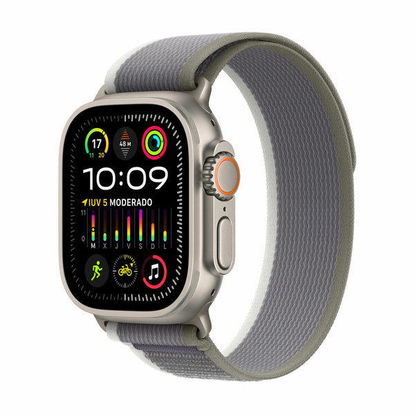 Apple Watch Ultra 2 | GPS + Cellular | 49mm | Caja Titanio | correa Loop Trail Verde/Gris | Talla M/L - MRF43TY/A