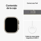 Apple Watch Ultra 2 | GPS + Cellular | 49mm | Caja Titanio | correa Loop Trail Verde/Gris | Talla M/L - MRF43TY/A