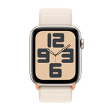 Apple Watch SE | GPS + Cellular | 44mm | Caja Aluminio Blanco | Correa Loop deportiva Blanco Estrella - MRH23QL/A