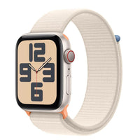 Apple Watch SE | GPS + Cellular | 44mm | Caja Aluminio Blanco | Correa Loop deportiva Blanco Estrella - MRH23QL/A