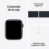 Apple Watch SE | GPS + Cellular | 44mm | Caja Aluminio Medianoche | Correa Loop deportiva Medianoche - MRHC3QL/A