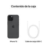Apple iPhone 15 128GB Negro - MTP03QL/A