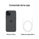 Apple iPhone 15 Plus 128GB Negro - MU0Y3QL/A