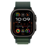 Apple Watch Ultra 2 | GPS + Cellular | 49mm | Caja en Titanio Negro | Correa Loop Alpine Verde oscuro | Talla L - MX4T3TY/A