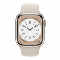 Apple Watch Series 8 GPS 41mm Caja Aluminio Blanco estrella Correa deportiva blanco estrella - MNP63TY/A