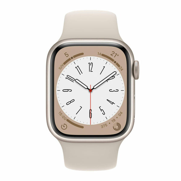Apple Watch Series 8 GPS 41mm Caja Aluminio Blanco estrella Correa deportiva blanco estrella - MNP63TY/A - CSYSTEM REINOSA