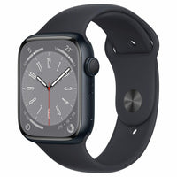 Apple Watch Series 8 GPS 45mm Caja Aluminio Medianoche Correa deportiva Negra - MNP13TY/A