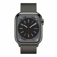 Apple Watch Series 8 GPS + Cellular 41mm Caja Acero Inoxidable Grafito Pulsera Milanese Loop Grafito - MNJM3TY/A