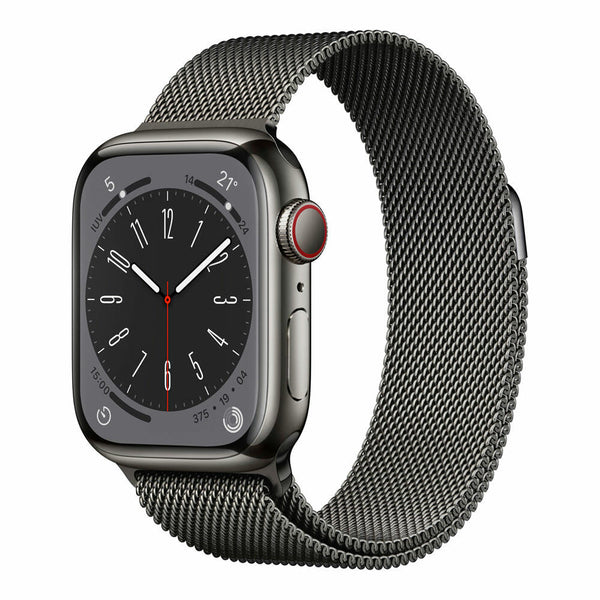 Apple Watch Series 8 GPS + Cellular 41mm Caja Acero Inoxidable Grafito Pulsera Milanese Loop Grafito - MNJM3TY/A - CSYSTEM REINOSA