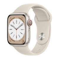 Apple Watch Series 8 GPS + Cellular 41mm Caja Aluminio Blanco estrella Correa deportiva blanco estrella - MNHY3TY/A