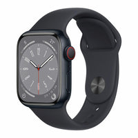 Apple Watch Series 8 GPS + Cellular 41mm Caja Aluminio Medianoche Correa deportiva Negra - MNHV3TY/A