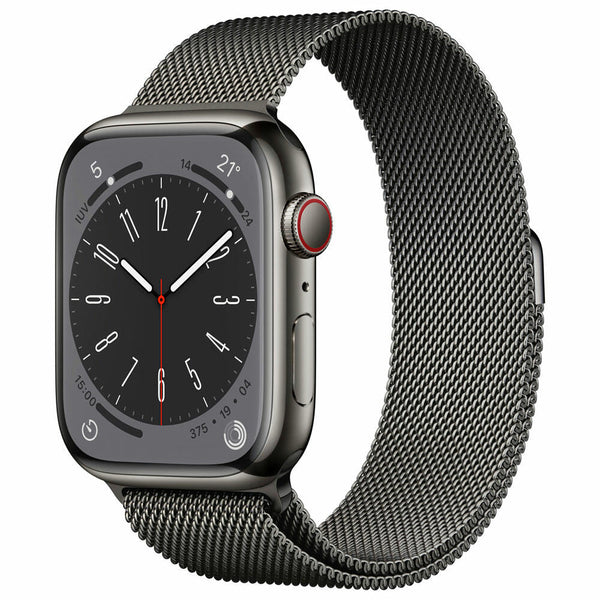 Apple Watch Series 8 GPS + Cellular 45mm Caja Acero Inoxidable Grafito Pulsera Milanese Loop Grafito - MNKX3TY/A