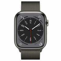 Apple Watch Series 8 GPS + Cellular 45mm Caja Acero Inoxidable Grafito Pulsera Milanese Loop Grafito - MNKX3TY/A