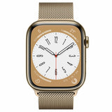 Apple Watch Series 8 GPS + Cellular 45mm Caja Acero Inoxidable Oro Pulsera Milanese Loop Oro - MNKQ3TY/A