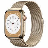 Apple Watch Series 8 GPS + Cellular 45mm Caja Acero Inoxidable Oro Pulsera Milanese Loop Oro - MNKQ3TY/A