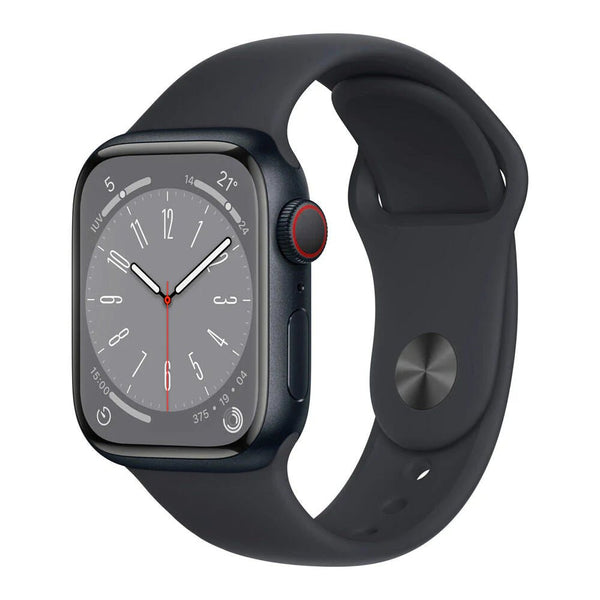 Apple Watch Series 8 GPS + Cellular 45mm Caja Aluminio Medianoche Correa deportiva Negra - MNKU3TY/A