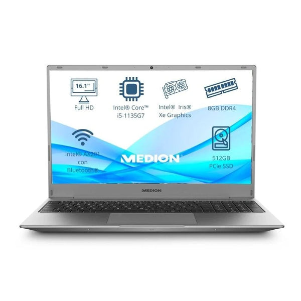 Medion Akoya E16401 MD62264 - 16,1" - i5-1135G7 - 8GB - 512GB SSD - FreeDos - CSYSTEM REINOSA