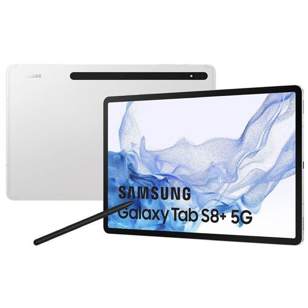 Samsung Galaxy Tab S8 Plus 5G Plata 12.4" (256GB+8GB)