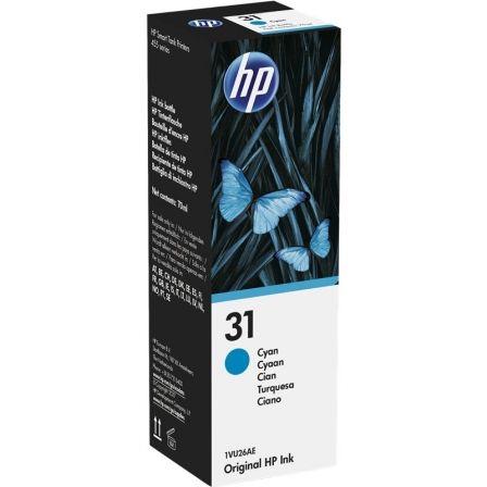 Botella De Tinta Cian Hp 31 Original