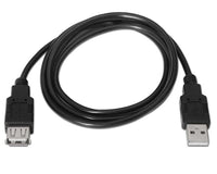 Cable Extensor USB 2.0 Tipo A/M-A/H Negro 3 Metros