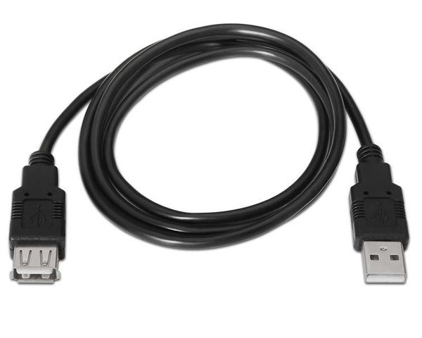 Cable Extensor USB 2.0 Tipo A/M-A/H Negro 1 Metro - CSYSTEM REINOSA