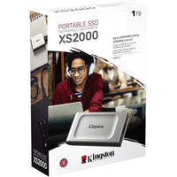 Kingston XS2000 Portable SSD 2TB USB 3.2 Plata