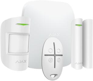 Kit Básico de Alarma Ajax Blanca (Central - Mando - Sensor Puerta - Sensor Pir)