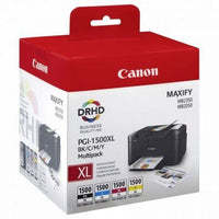 Multipack Canon Pgi-1500 XL- Negro - Cian - Magenta - Amarillo - Para Maxify Mb2050/Mb2350 Original