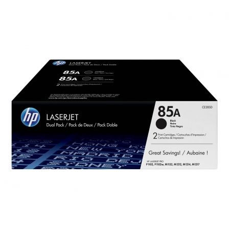 Toner Negro Hp 85A (2 Unidades) Original